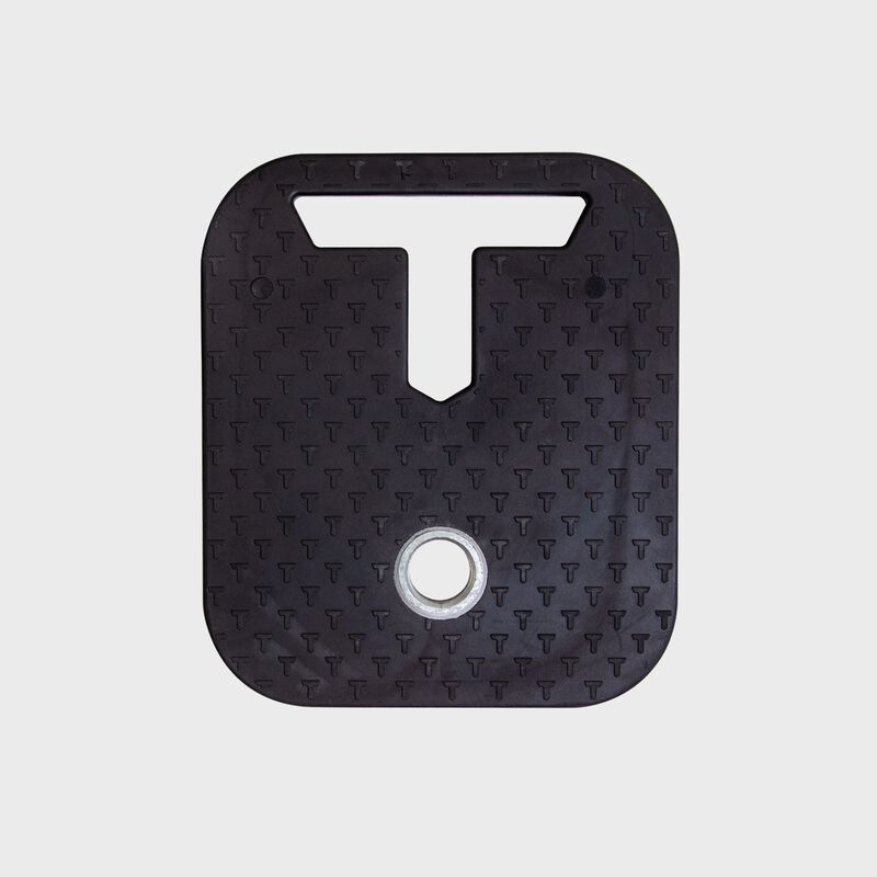 Bottom of a black Tanner Tees Pro Tee base